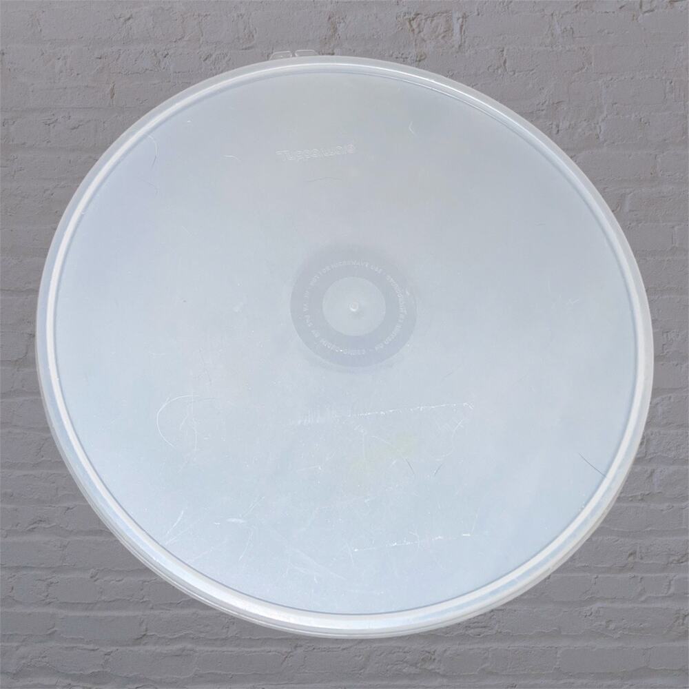 Tupperware 2197A Replacement Lid Seal Sheer 9" Round Y Tab Vintage USA Made